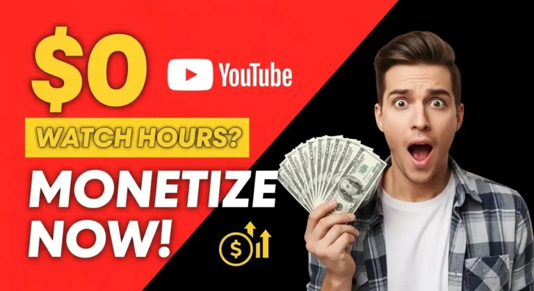 monetize youtube without watch hours